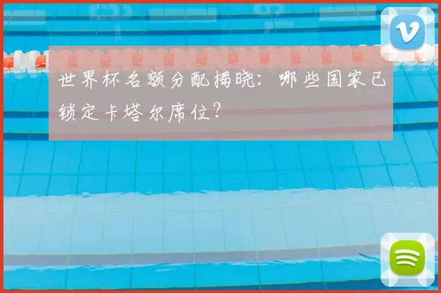 世界杯名额分配揭晓：哪些国家已锁定卡塔尔席位？