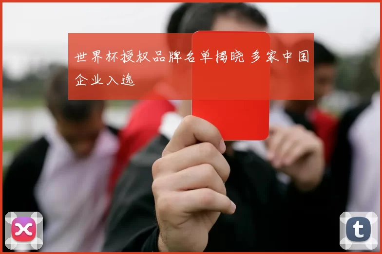 世界杯授权品牌名单揭晓 多家中国企业入选
