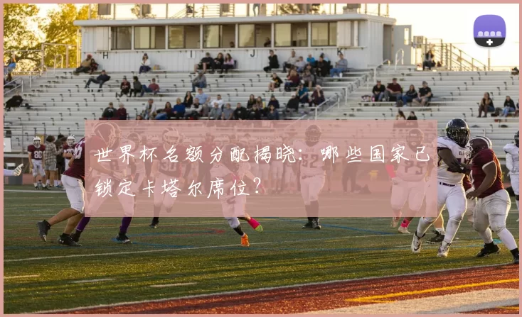 世界杯名额分配揭晓:哪些国家已锁定卡塔尔席位?